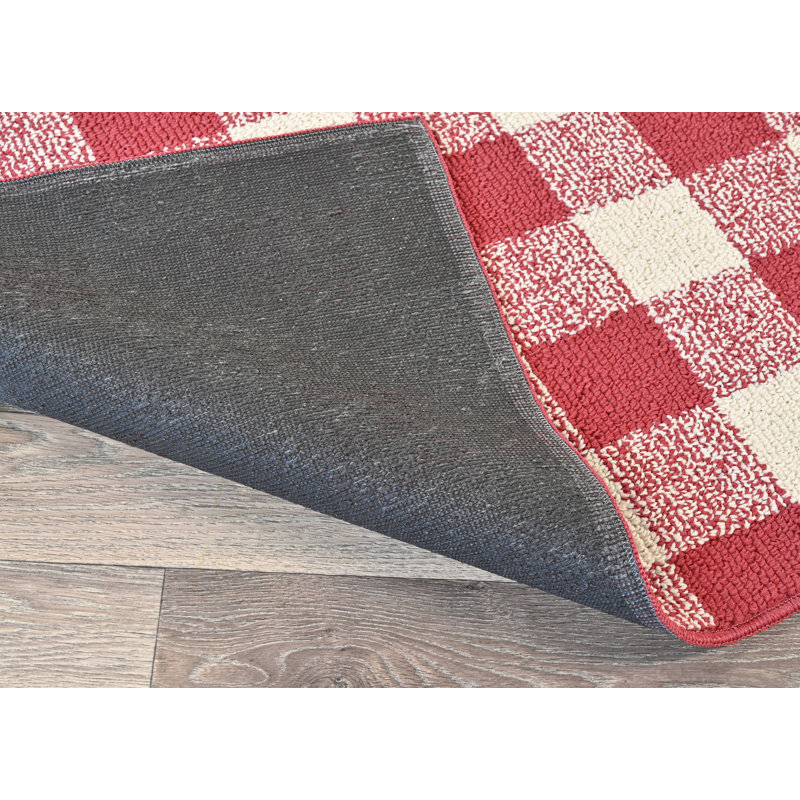 Pavillon de jardin en tissu écossais 5 pi Trosclair X 7 pi Tapis intérieur / extérieur Chili / ivoire, Rectangle 5 pi x 7 pi
