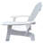 White Solid Wood Chair With Umbrella Hole - Comfortable, Stylish For Outdoor/Indoor Patio, Porch, Deck, Garden, Poolside Easy Assembly Provided Outdoor Indoor Slot, Hardwood, Comfortable Seat,-2118312982