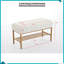 Banc de rangement rembourré Modern Linen