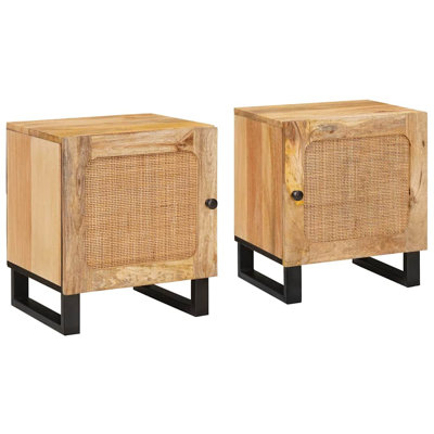 40cm W Solid Wood Bedside Table