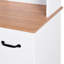 Armoire de cuisine en bois avec garde-manger et micro-ondes