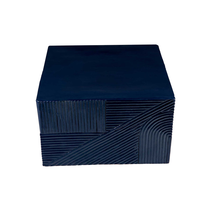 Provenance Signature Outdoor Square Coffee Table, Indigo
