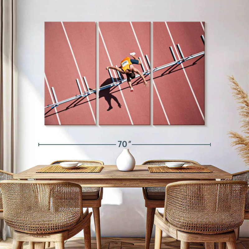 Sireci Jumping On Hurdle, 42" H x 65" W