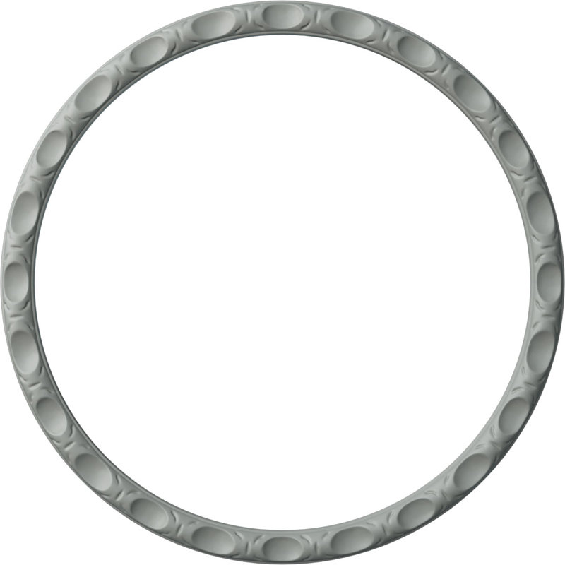 Ensemble d'anneaux de plafond Orrington, H 28,5 po x l 28,5 po x P 2,75 po, Paquet de 4 (forme un cercle complet)