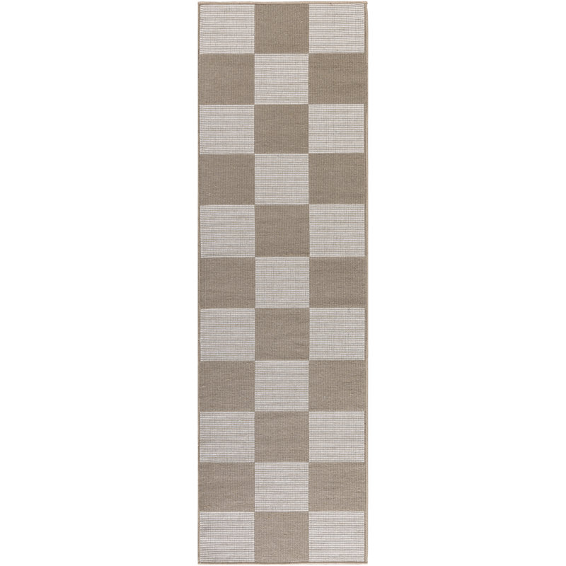 Bhavani Washable Checkered Rug, Runner 2'3" x 7'6"