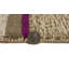 Tapis rayé multicolore en laine touffetée à la main