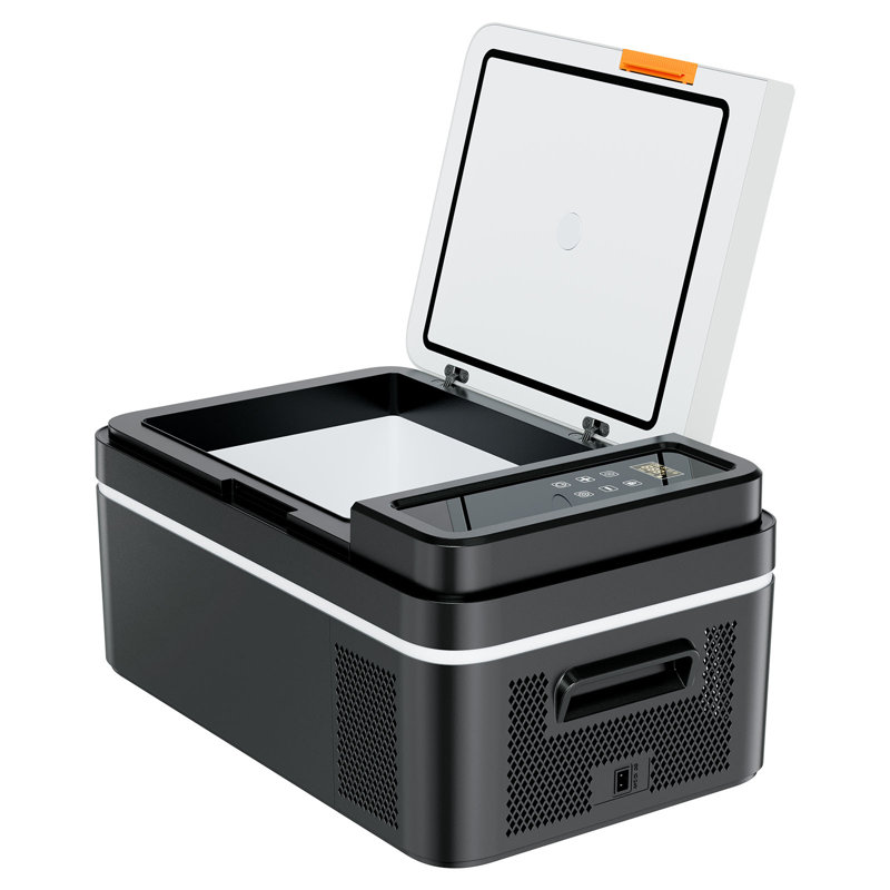 Car Refrigerator, DC 12/24V AC100-240V Compressor Electric Cooler, -4°F to 68°F Car Fridge with APP Control, 21 QT Cars Freezer for RVs, Campsites, Boats, Camping, Fishing, 60W Portable Freezer