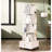 360 Degree Rotating Narrow 5 Tier White Wood Floor Standing Corner Bookshelf With Drawer, Book Shelf Organizer For Small Bedroom And Living Areas In Dorm Room Spaces-123378868