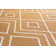 Braun Machine Woven Orange Indoor/Outdoor Rug