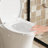1.1/1.60 GPF Dualflush One Piece Toilet,Button On Tank Top Strap, Watersaving Elongated Comfort Height Floor Mounted, Soft Closing Seat,1000 Gram Map Flushing Score Toilet, Gloss White GW002