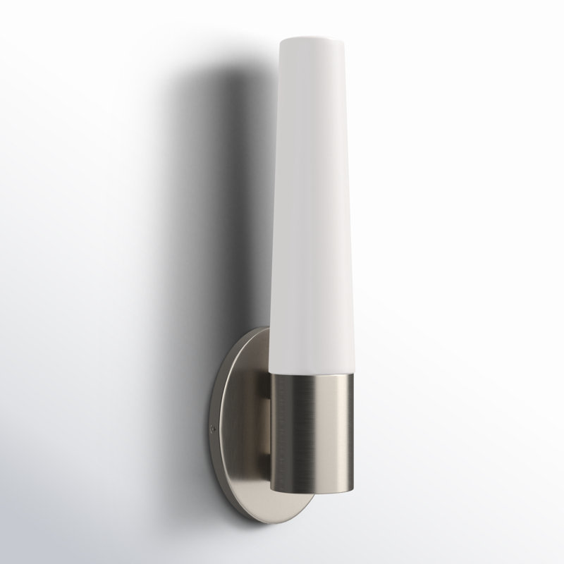 Tusk 1-Light LED Armed Sconce, Brushed Nickel