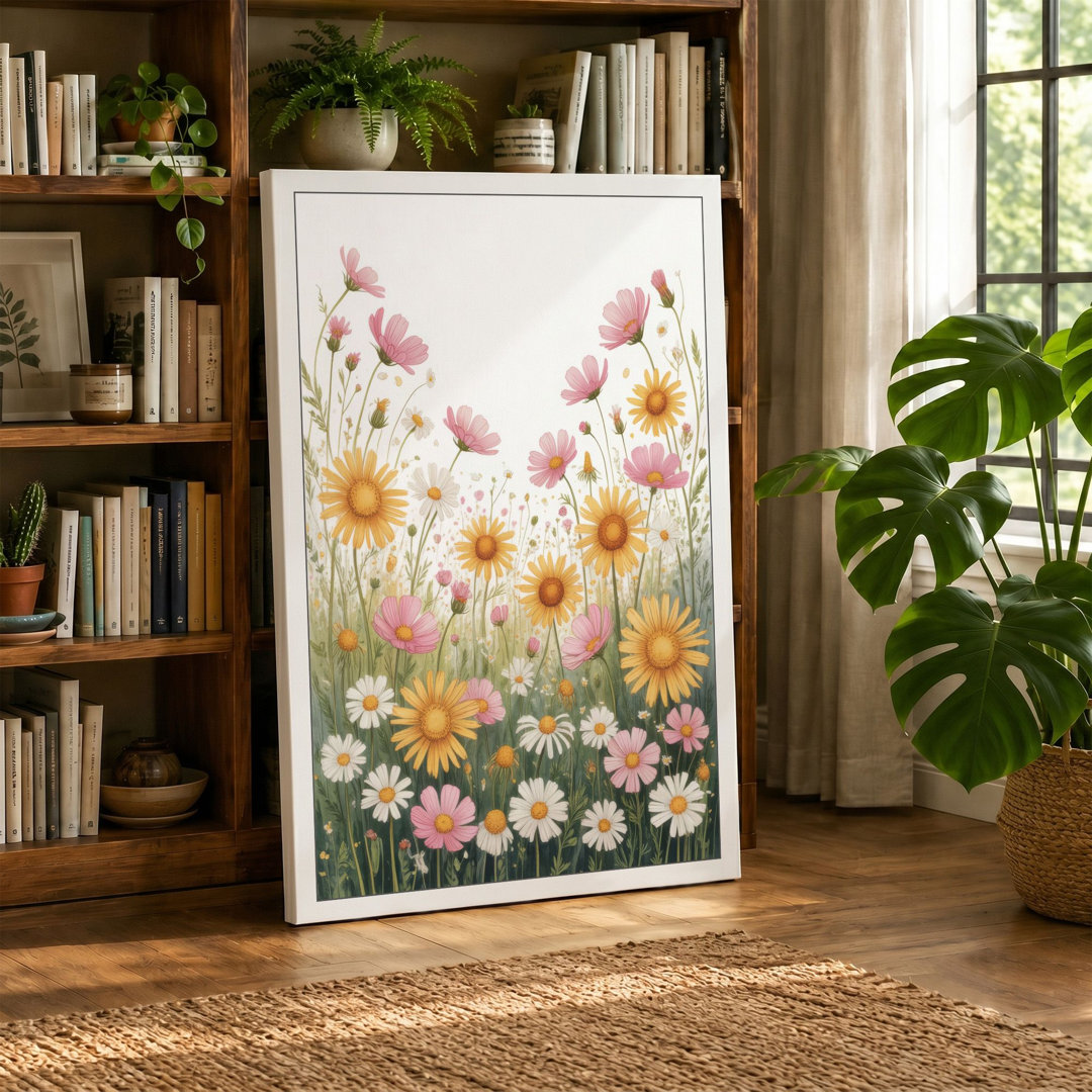 Wildflower Meadow Botanical - Wrapped Canvas