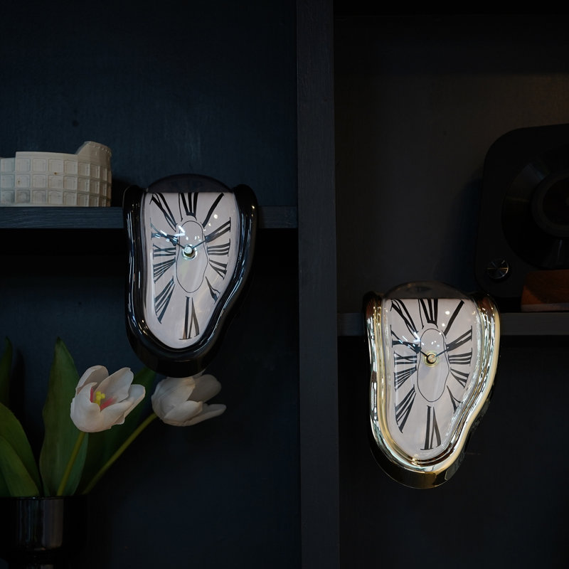 Horloge de table à chiffres romains, Noir