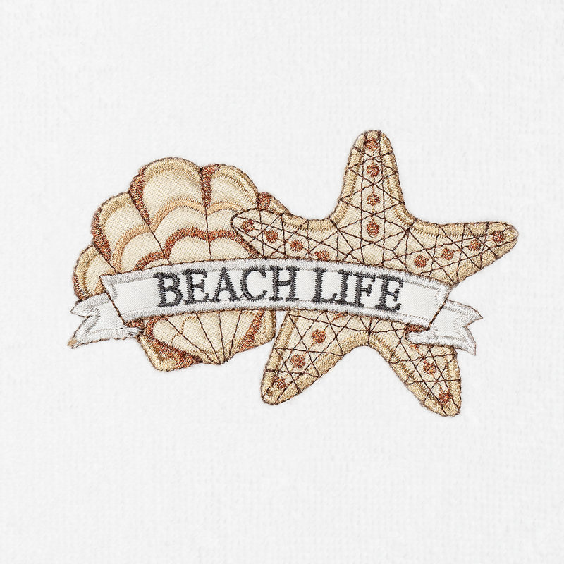 BEACHLIFE Turkish Cotton Hand Towel, White