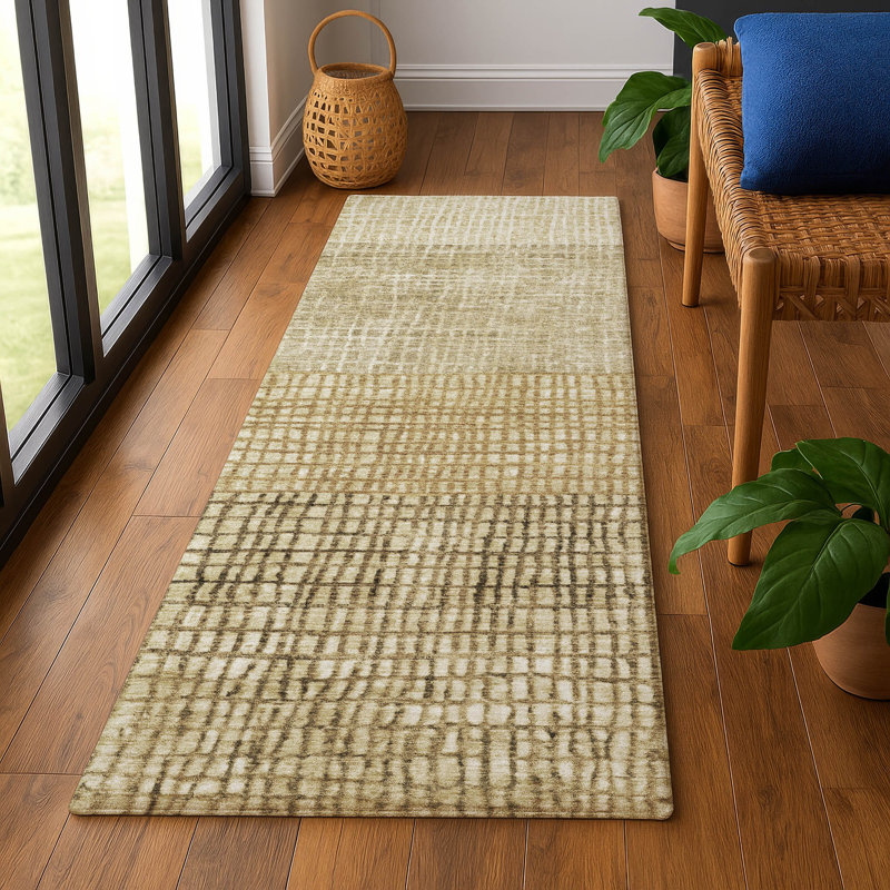 Premium Machine Washable Monnier AMF1831 Geometric Rug, Runner 2'3" x 7'6"