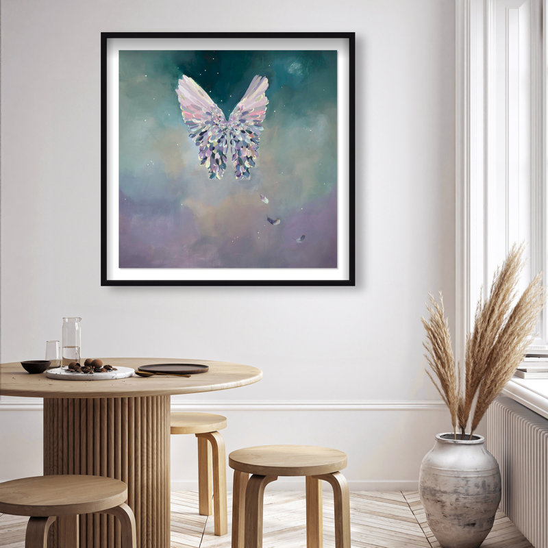 Oliver Gal Michaela Nessim - Angel Wishes Abstract - Luxury Shadowbox Framed Wall Art, 41.5" H x 41.5" W