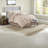 Elegant 7 Piece Bedding Sets In Blush, Polyester Comfort For Home