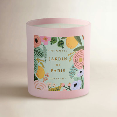 Jardin De Paris Scented Jar Candle with Glass Holder