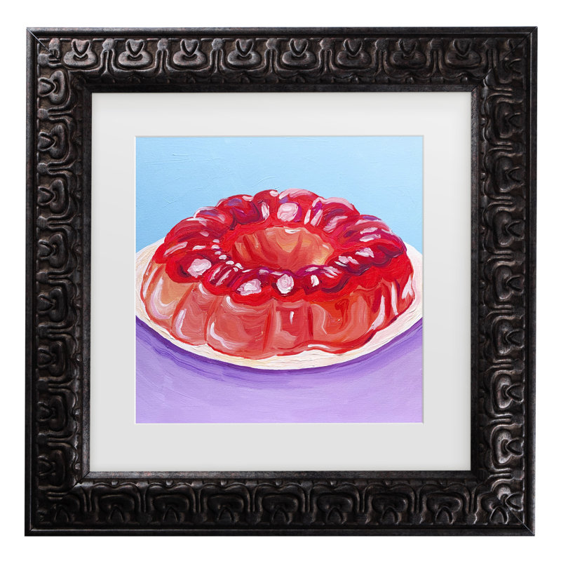 Art encadré Key and Sea Strawberry Jello, H 14,5 po x l 14,5 po