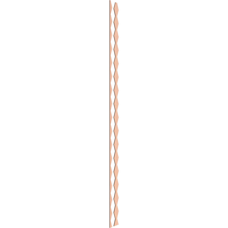 Ensemble de panneau mural décoratif à lattes réglables en bois Cimarron, H 94 po x l 2,75 po x P 0,25 po, Aulne