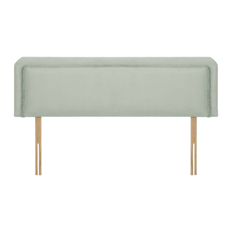 Wile Upholstered Headboard, Sage, Velvet, Double (4'6)