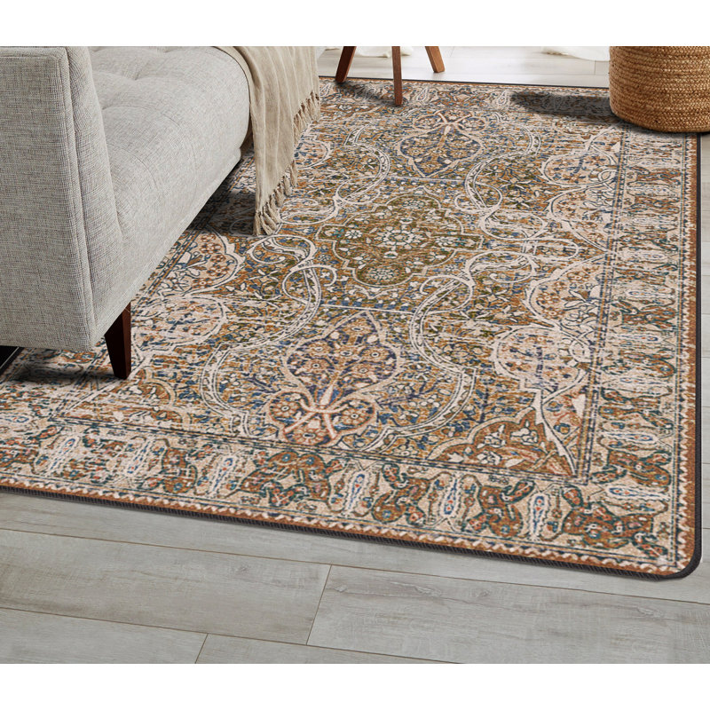 Mirtha Premium EnduraStran Nylon Distressed Rug, Rectangle 2'8" x 3'11"
