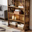 Storage Cabinet,Farmhouse Style Display Shelves,Spacious Bookshelf