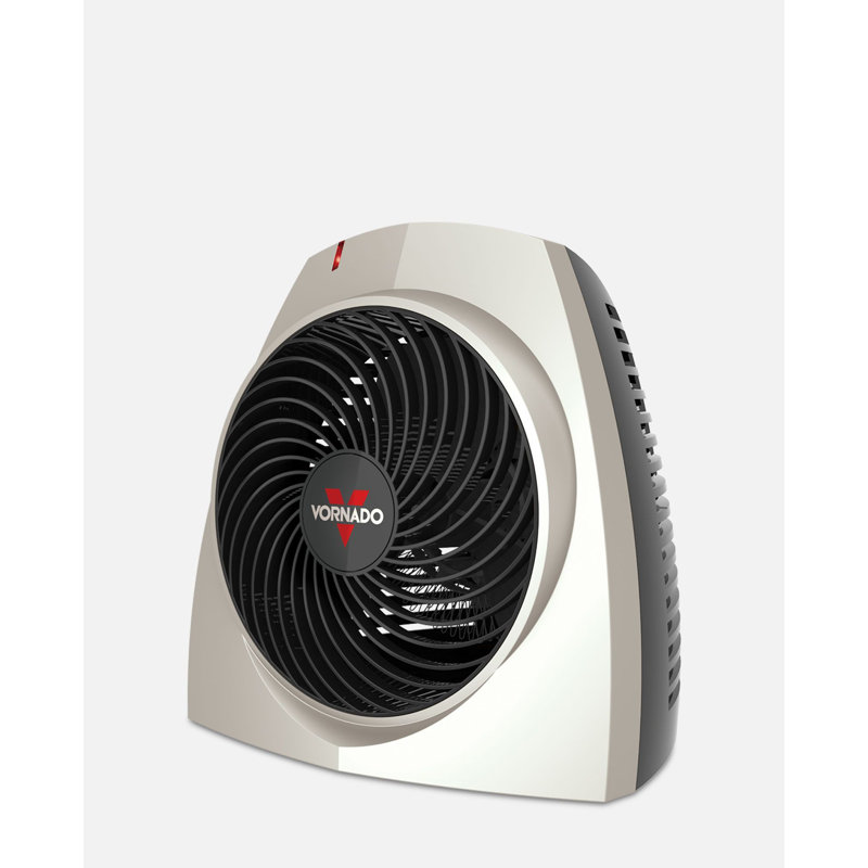 VH200 1500 W Electric Fan Heater – Compact Whole Room Heating with Cool-Touch Exterior and Vortex Airflow, White/Black