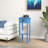 2-Tier Side Table with Drawer Shelf for Living Room, Light Blue-2009124429