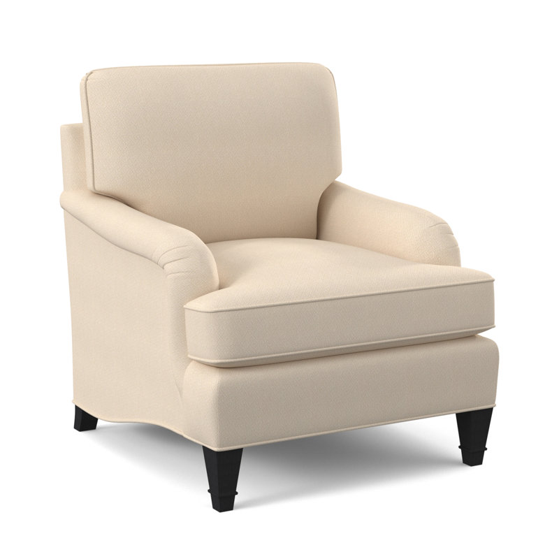 Fauteuil Everton, Ivoire filigrane, Espresso