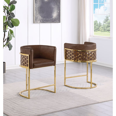 Upholstered Barstool (29") & Counterheight (24") With Teddy Fabric And Honey Comb Back Design