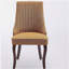 Chaise de salle à manger en lin touffetée Lun-1274982967