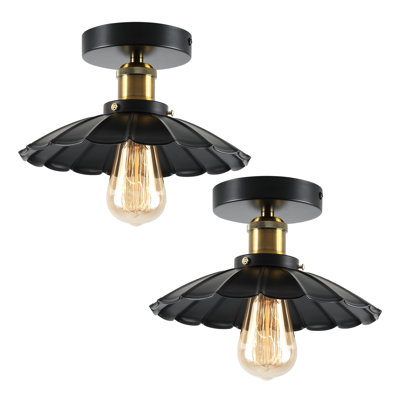 24.5Cm Industrial Aluminum Flush Mount