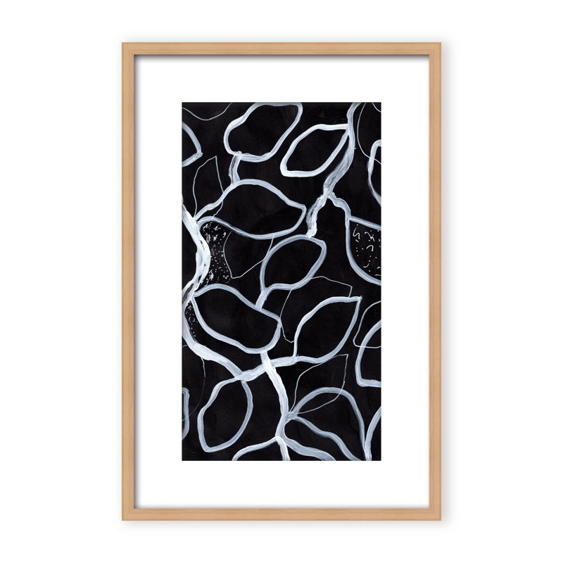 Abstract Tangled by  - Picture Frame Graphic Art on Paper, 48" H x 32" W x 1.125" D, Framed Print, Brown