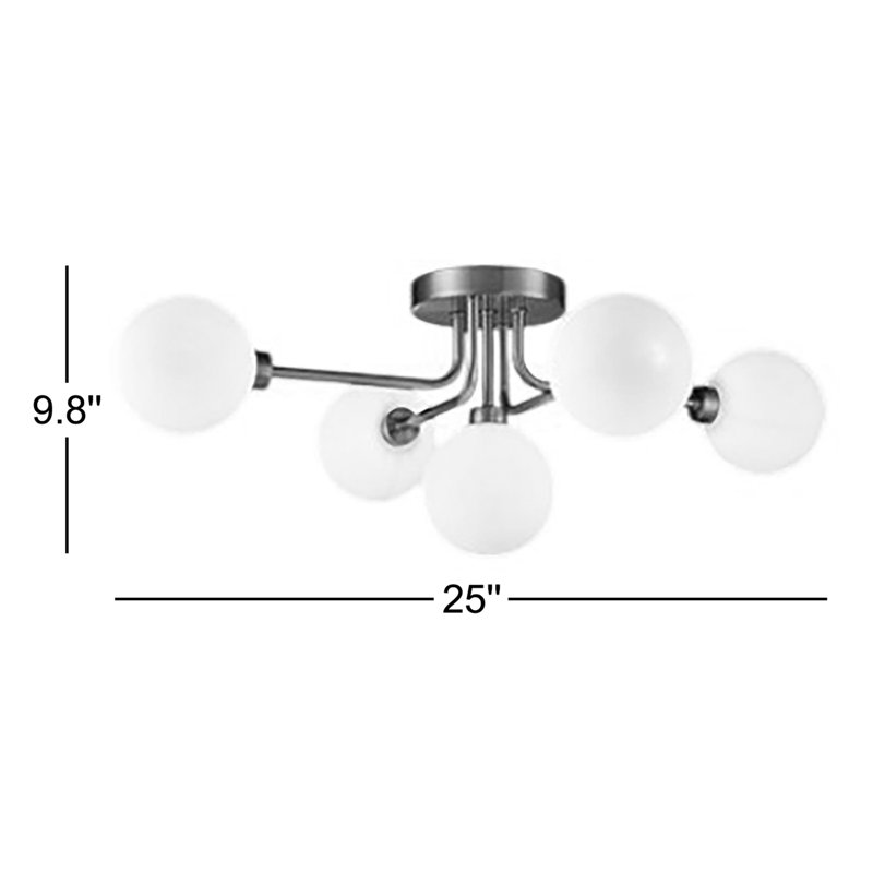 Gulsum Glass Semi Flush Mount