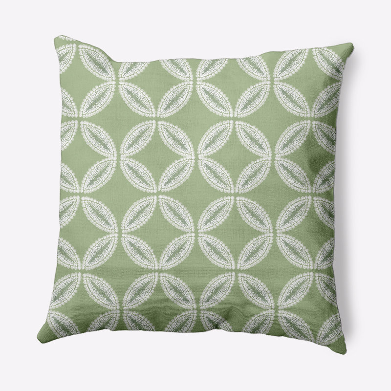 Housse et insert de coussin carré Intercoastal Waterway, H 26 po x l 26 po, Vert