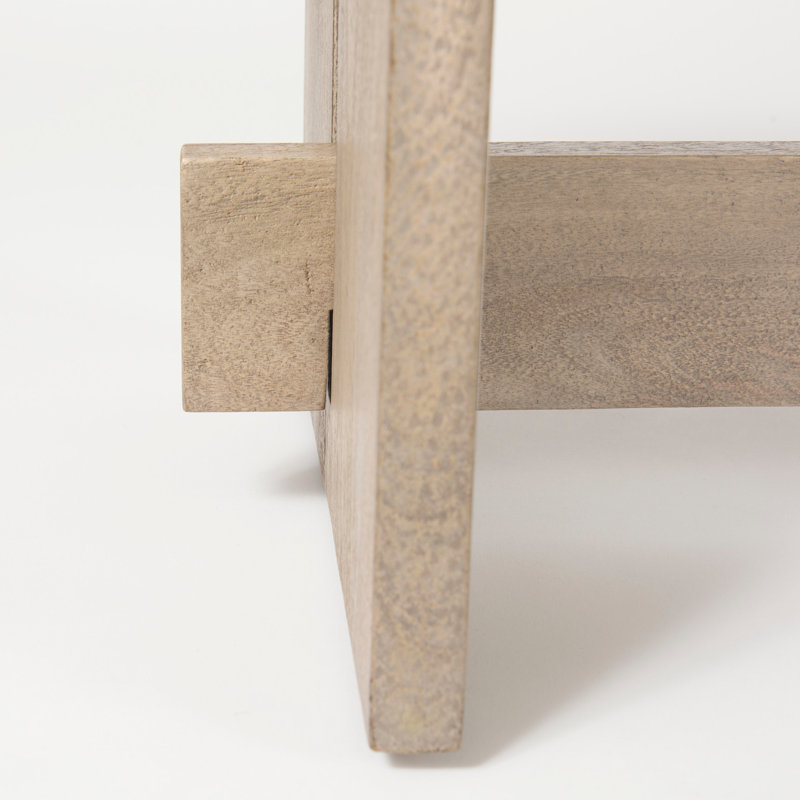 Banc en bois massif Dalina, Brun pâle