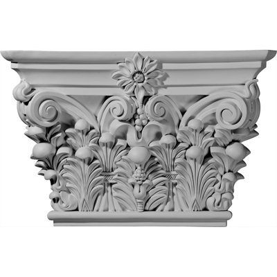 Acanthus 15 7/8"H x 24 1/8"W x 6 3/4"D Leaf Capital