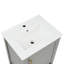 Meuble-lavabo de 20 po avec lavabo, armoire de salle de bain avec porte à fermeture douce, support de rangement et tablette ouverte (ancien SKU: WF308492AAE)-123654578