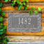 Pinecone 2-Line Wall Address Plaque-2070266627-2070266624