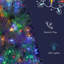 Ensemble de sapins de Noël artificiels argentés pré-illuminés à charnières, de 2,25 m, 1,80 m et 1,20 m, sapin de Noël en épicéa avec 2400 extrémités de branches, 850 lumières DEL, 11 modes d'éclairage, décoration de Noël pour la maison, le bureau et l'école.