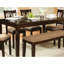 Table de style transitionnel - salle à manger, placage de chêne, matériau de placage de hauteur de 31 po, longueur de 60 po