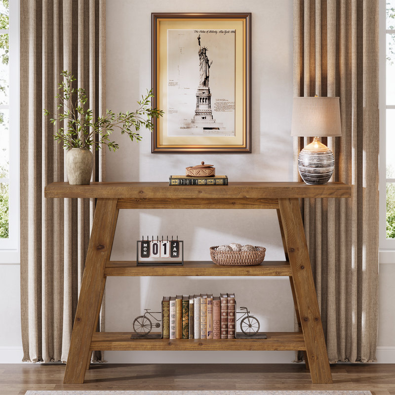 120Cm Solid Wood Console Table
