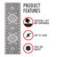 Tapis d'escalier intérieur antidérapant 9 po x 28 po-502340151