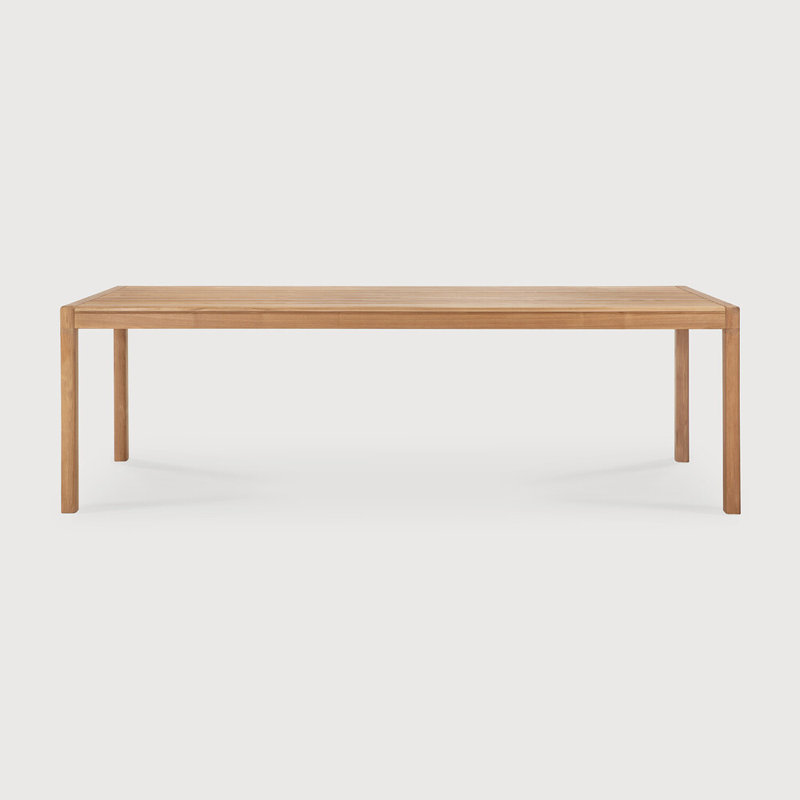 Jack Outdoor Teak Dining Table, 43.5" W x 118.5" L x 30" H