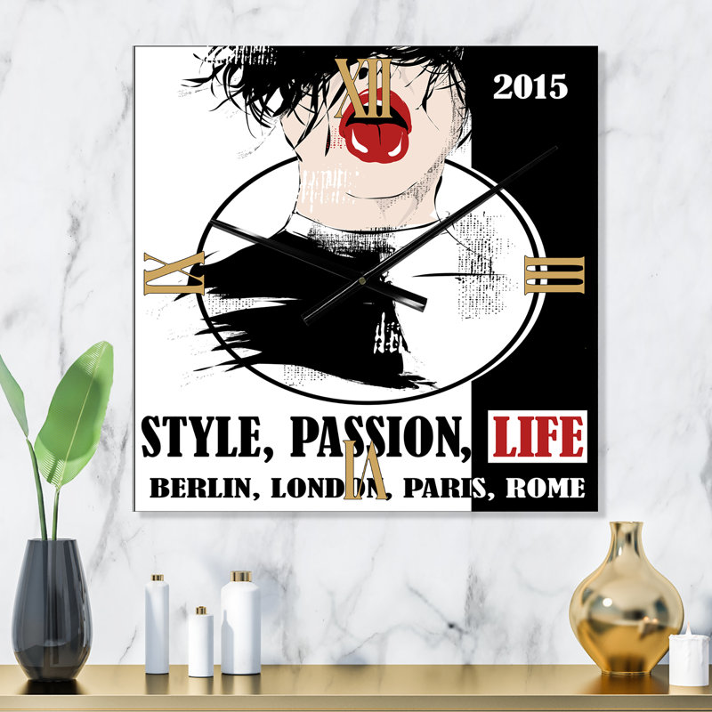 Horloge murale Style Passion Life, Grand