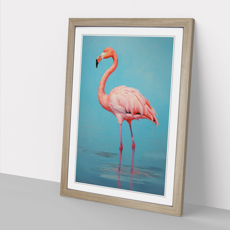 Single Picture Frame Print on Wood, 34cm H x 25cm W, Oak Framed