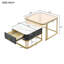 Table basse gigogne avec tiroir