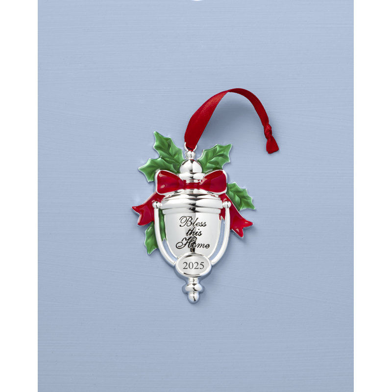 2025 Bless This Home Silverplate Ornament - Thumbnail 4