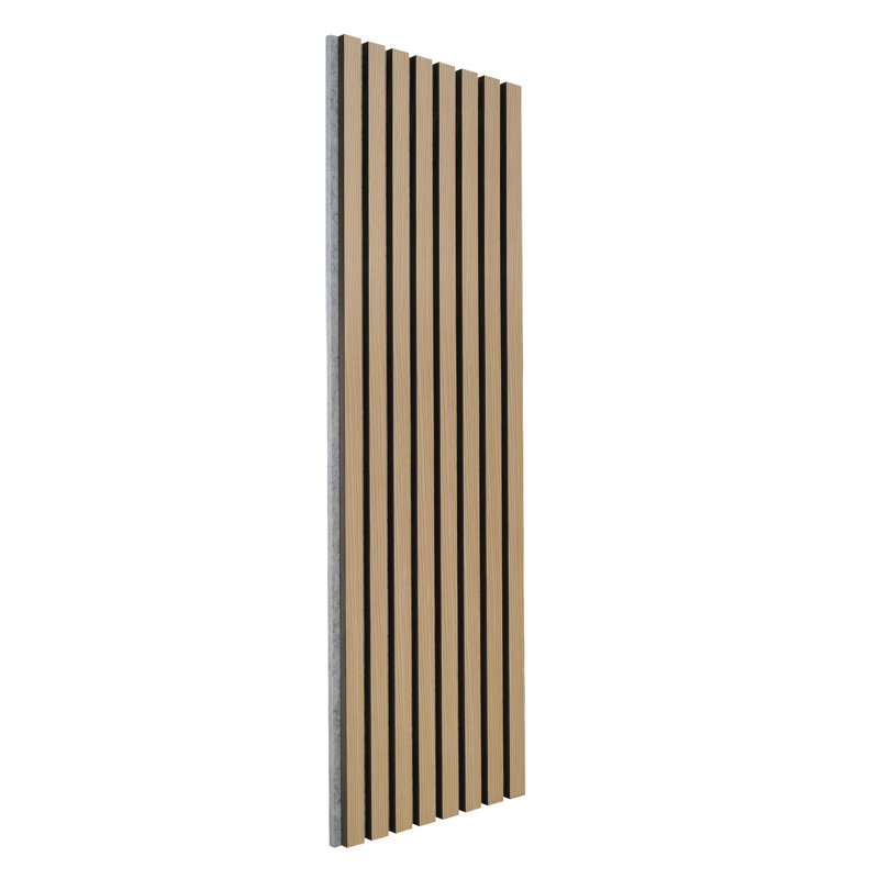 2 panneaux muraux en bois acoustique 46,85 po x 12,6 po, panneaux décoratifs cannelés et insonorisants pour mur et plafond (8,19 pieds carrés / casier)